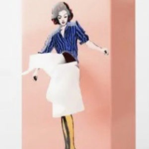Flying Skirt Tissue Box