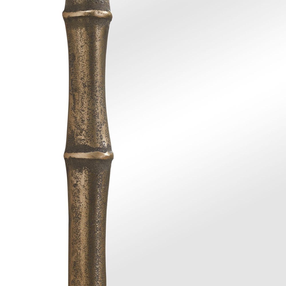 Charleston Antique Brass Bamboo Mirror - Image 3