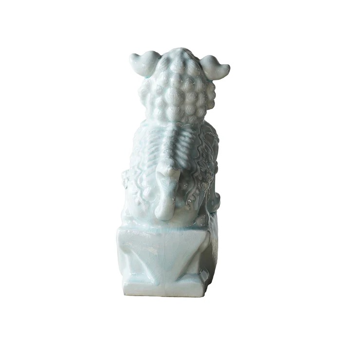 Jingdezhen Porcelain Lion Sitting, Pair - Image 6