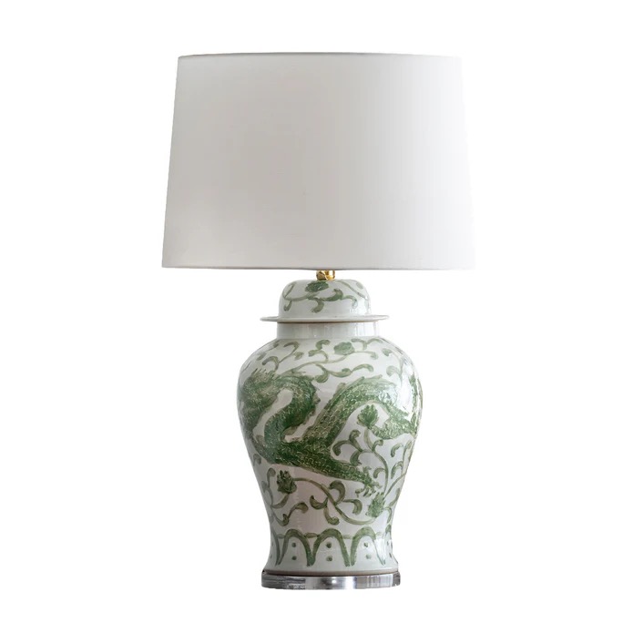 Jingdezhen Porcelain Hand-Painted Temple Jar Lamp - Image 3